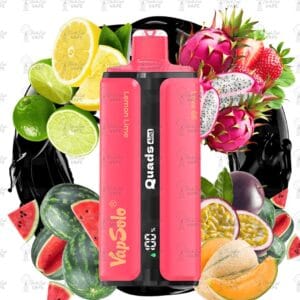 VapSolo Quads - #1 - Citrom és Lime & Dinnye ICE & Fekete Sárkánygyümölcs és Eper ICE & Love66